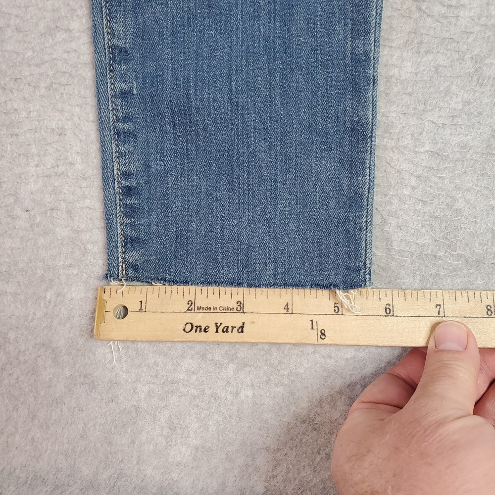 Joe's Jeans Womens 29 Blue High Rise Skinny Ankle Distressed Raw Hem Stretch - Picture 10 of 14